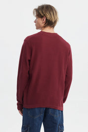 Sweater Hombre Slim Juvenil Burdeo