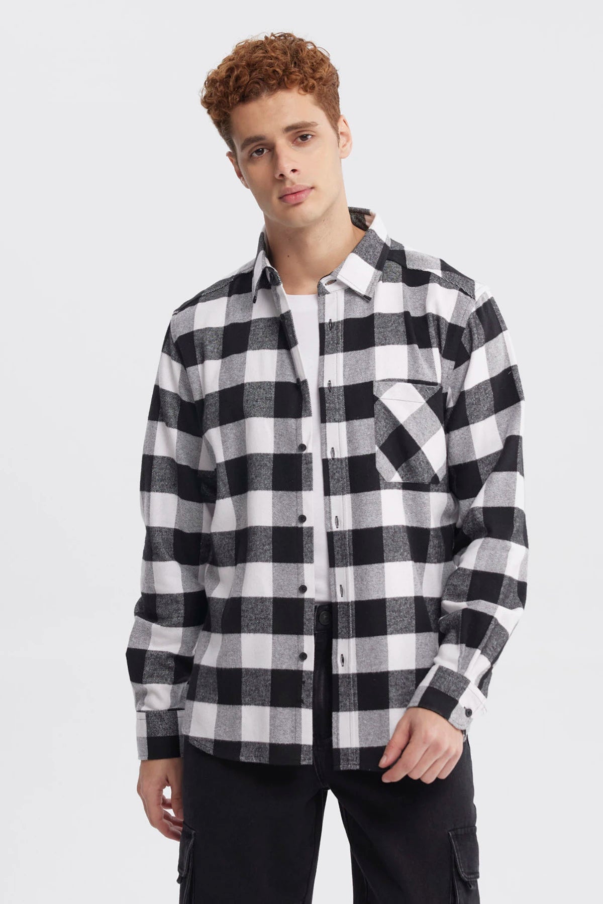 Camisa Hombre Slim Negro
