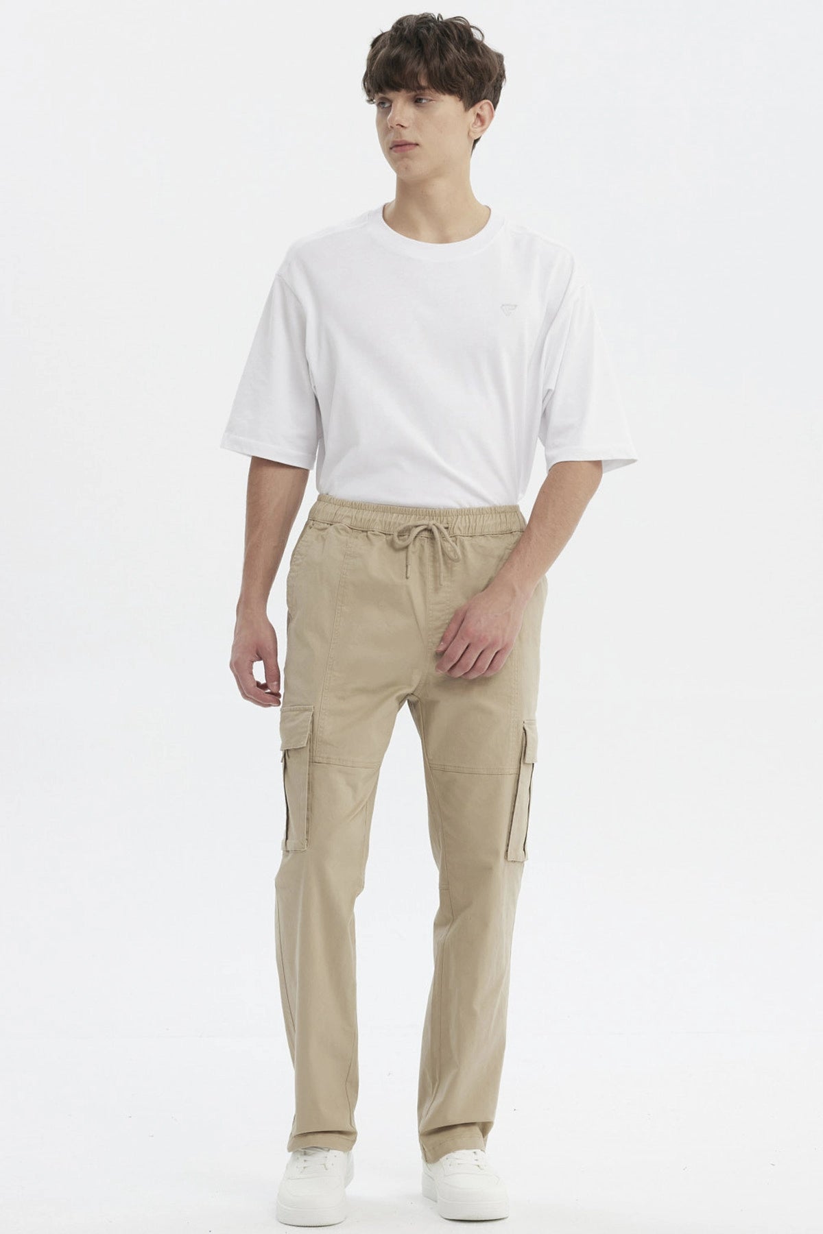 Pantalón Hombre Juvenil Calce Recto Beige