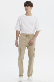 Pantalón Hombre Juvenil Calce Recto Beige