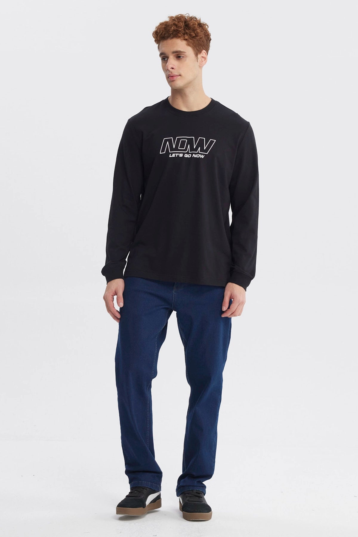 Polera Hombre Slim Negro