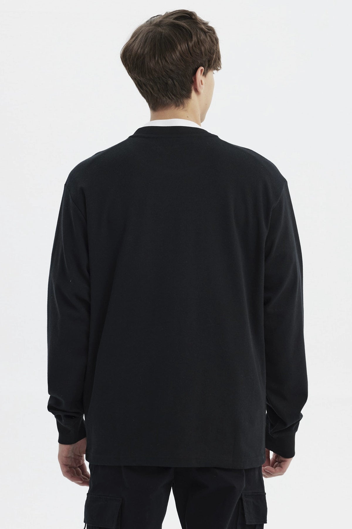 Polera Hombre Slim Negro