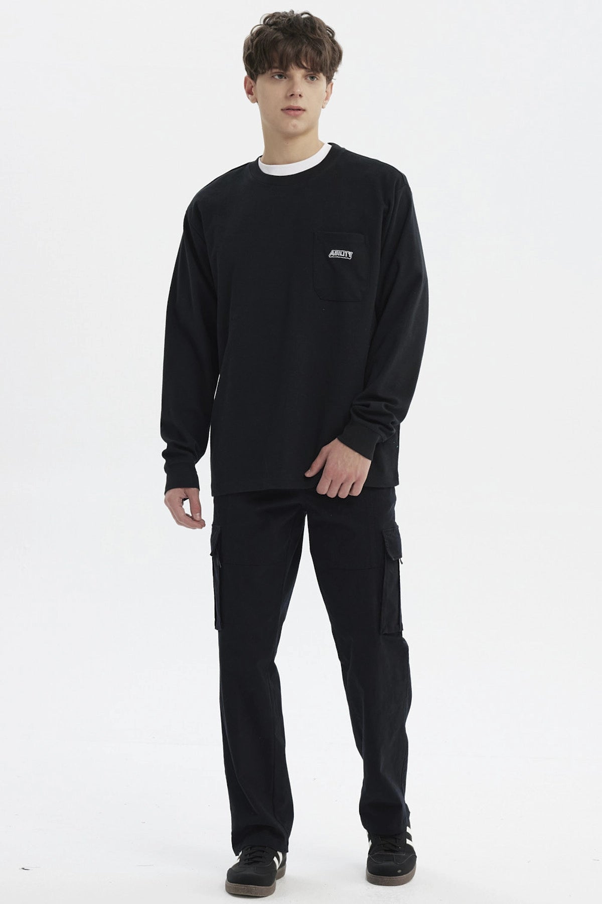 Polera Hombre Slim Negro