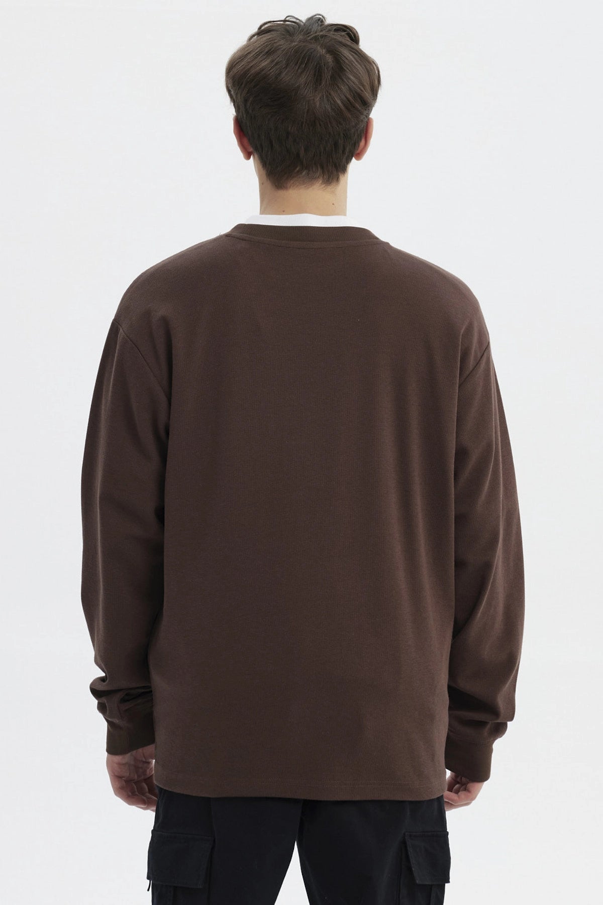 Polera Hombre Slim Chocolate