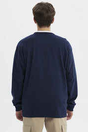 Polera Hombre Slim Azul