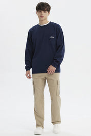 Polera Hombre Slim Azul
