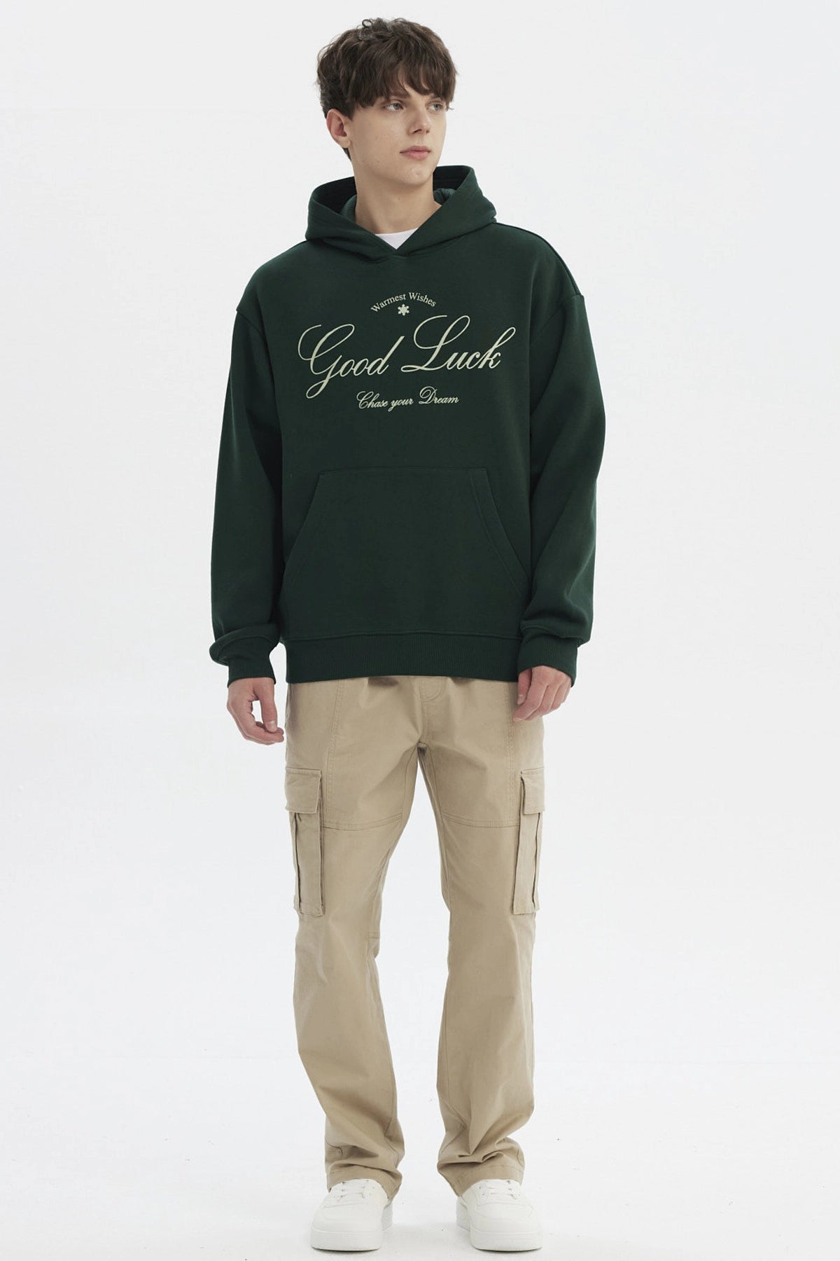 Polerón Hombre Slim Verde