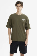 Polera Hombre Slim Verde Militar