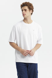 Polera Hombre Label Pecho Blanco