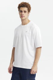 Polera Hombre Label Pecho Blanco