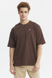 Polera Hombre Label Pecho Chocolate