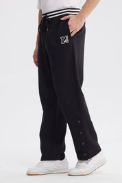 Pantalón Buzo Hombre Juvenil Calce Recto Negro