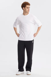Pantalón Buzo Hombre Juvenil Calce Recto Negro