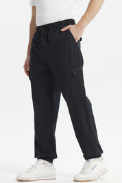 Pantalón Hombre Doble Bolsillo Cargo Negro