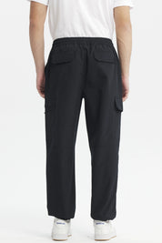 Pantalón Hombre Doble Bolsillo Cargo Negro