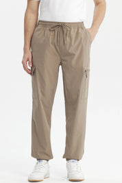 Pantalón Hombre Doble Bolsillo Cargo Café