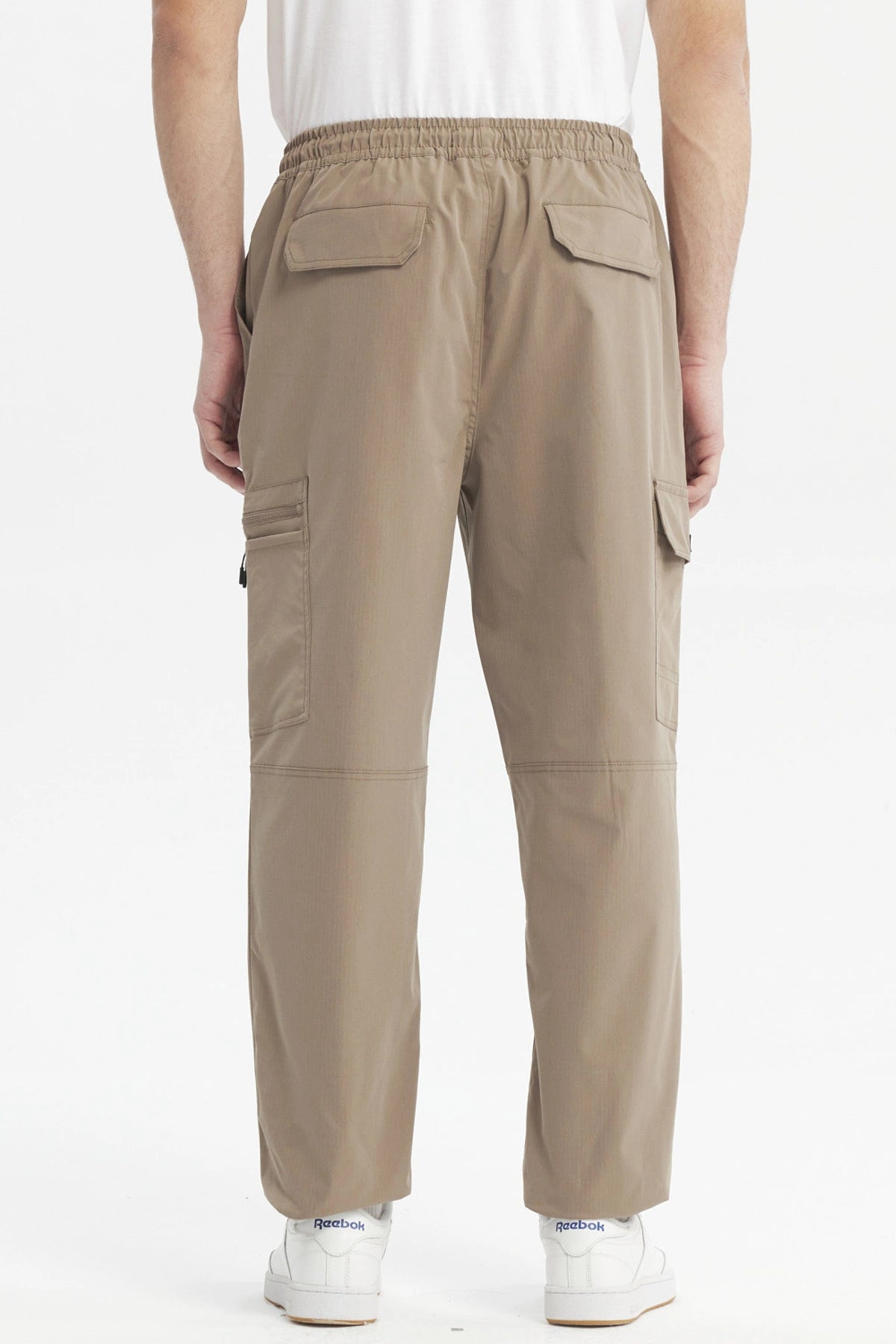 Pantalón Hombre Doble Bolsillo Cargo Café