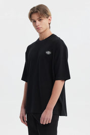 Polera Hombre Waffle Label Negro