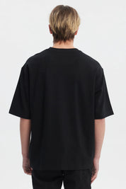 Polera Hombre Waffle Label Negro