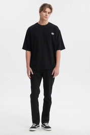 Polera Hombre Waffle Label Negro