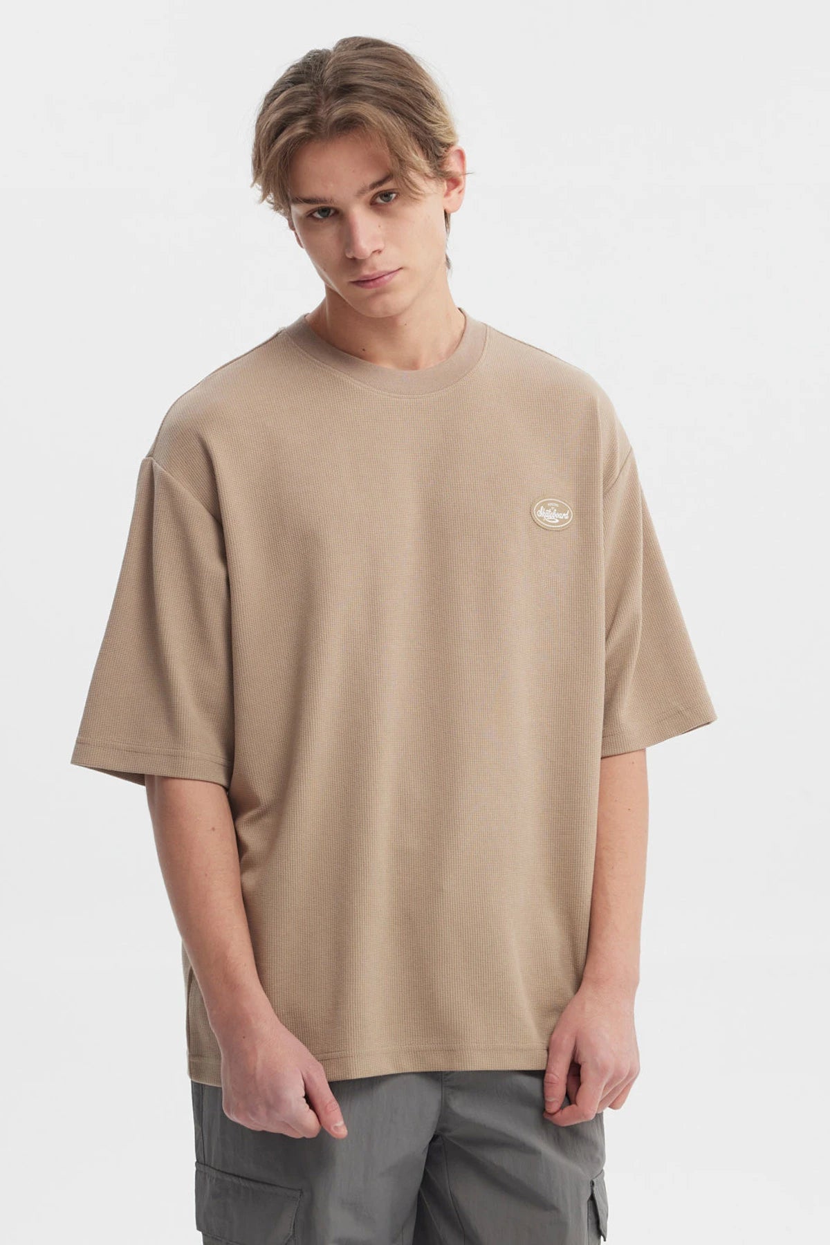 Polera Hombre Waffle Label Café