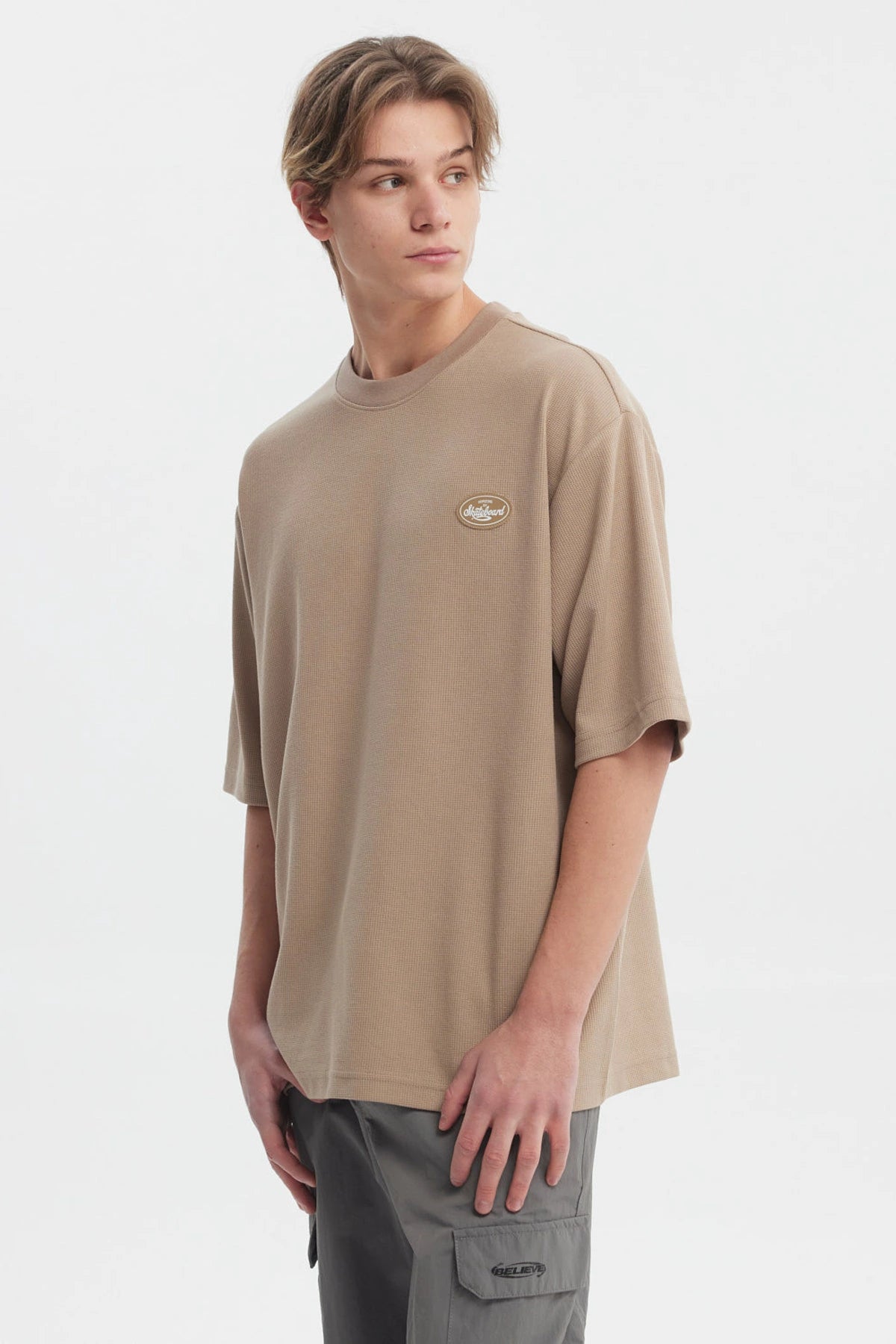 Polera Hombre Waffle Label Café