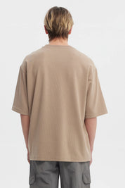 Polera Hombre Waffle Label Café