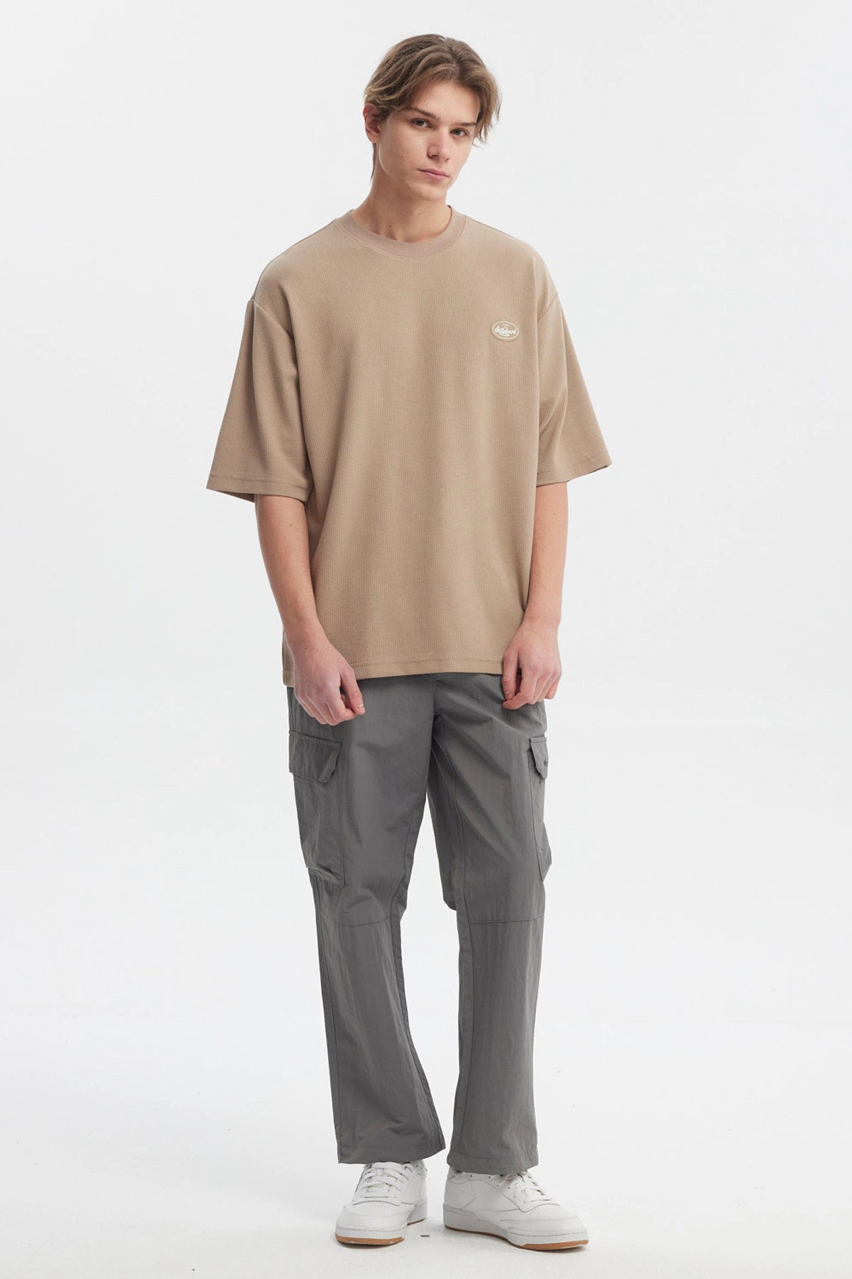 Polera Hombre Waffle Label Café