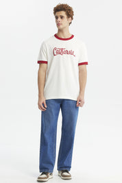 Polera Hombre Slim Crema