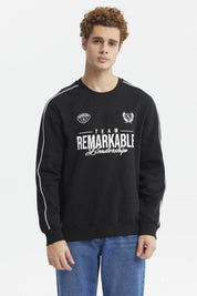 Polerón Hombre Oversize Negro