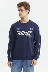 Polerón Hombre Oversize Azul