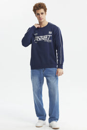 Polerón Hombre Oversize Azul