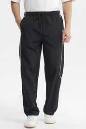 Pantalón Buzo Hombre Calce Recto Negro