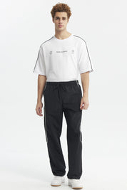 Pantalón Buzo Hombre Calce Recto Negro