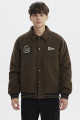 Chaqueta Hombre Slim Cuello Camisero Verde Militar