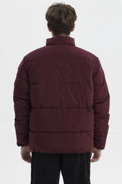 Parka Hombre Slim Reversible Burdeo