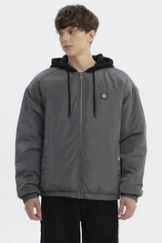 Chaqueta Hombre Slim Juvenil Gris Oscuro