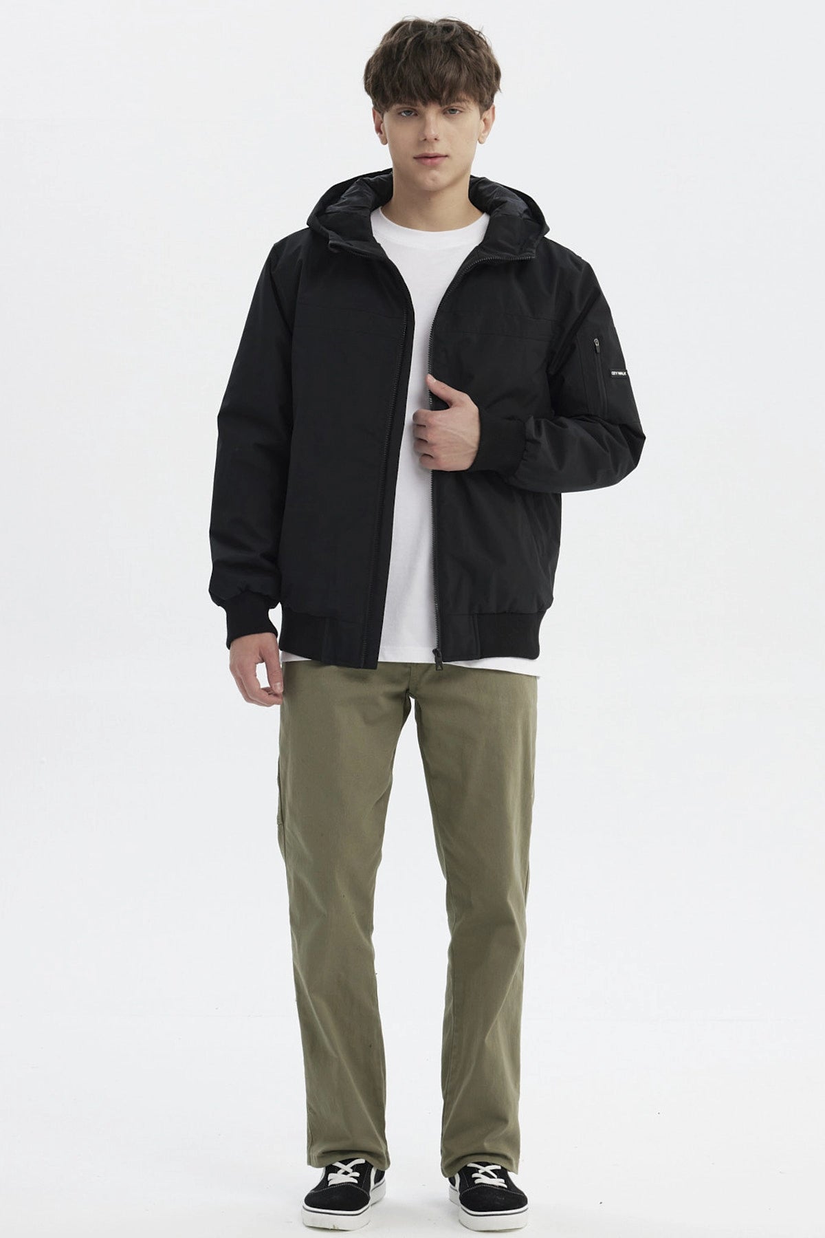 Chaqueta Hombre Slim Juvenil Negro