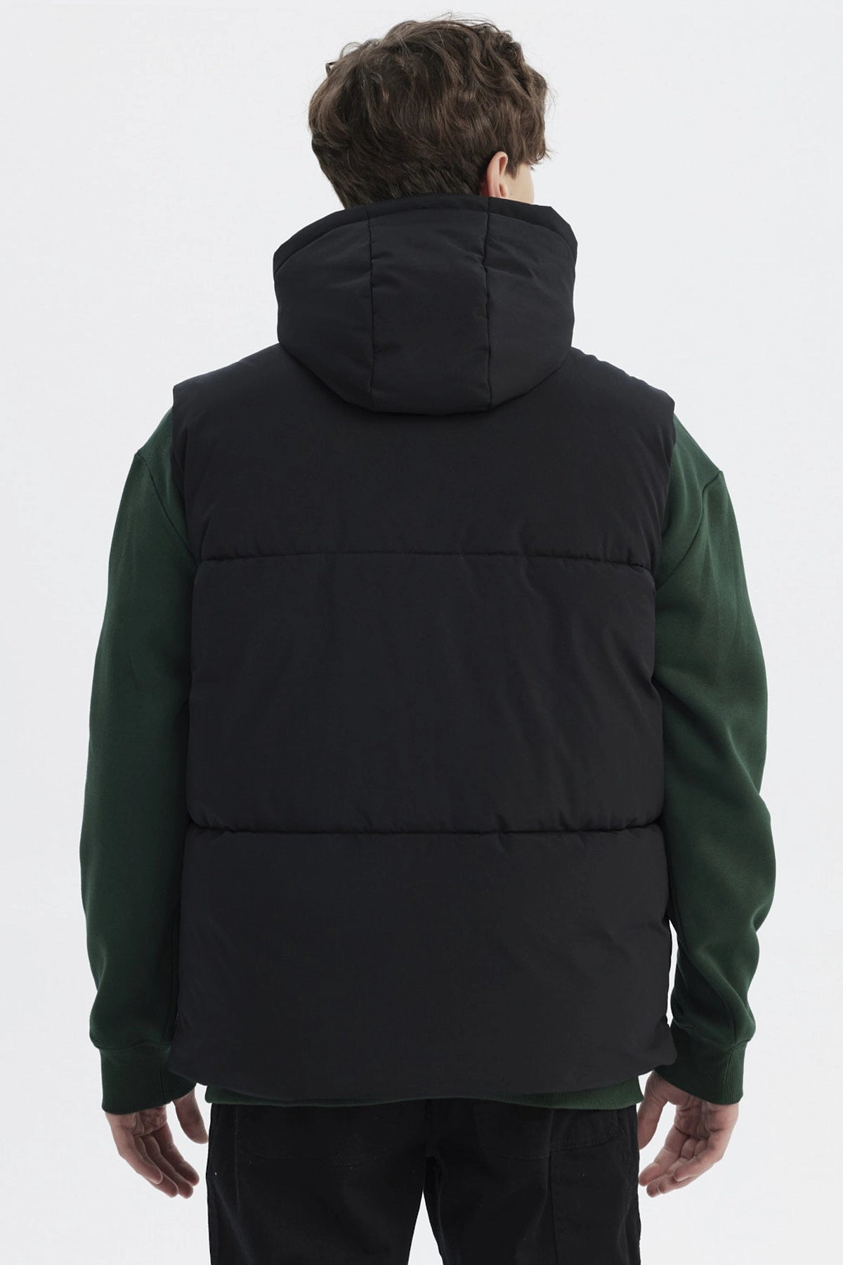Parka Hombre Slim Negro