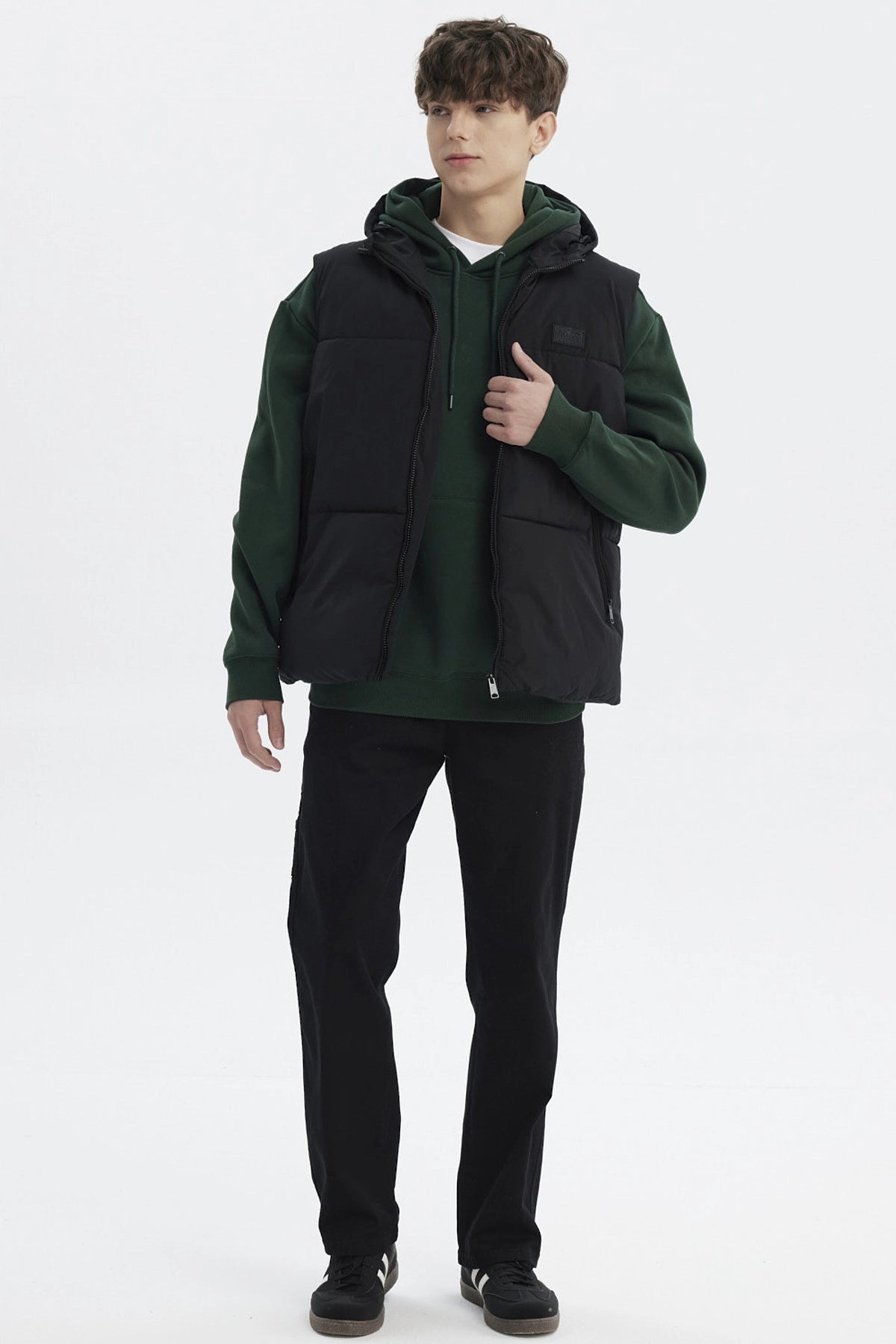 Parka Hombre Slim Negro