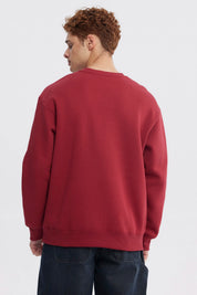 Polerón Hombre Slim Burdeo