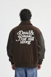 Chaqueta Hombre Cuello Camisero Café