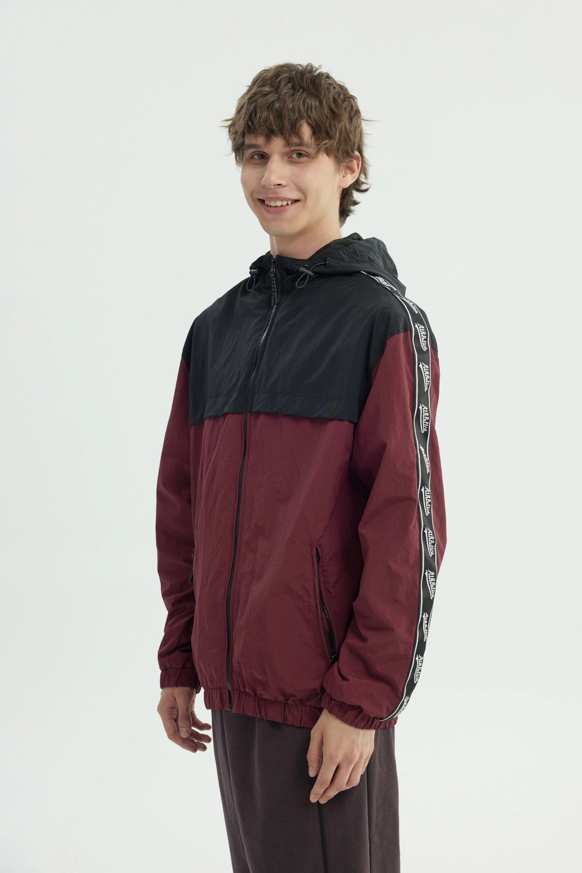 Chaqueta Hombre Oversize Burdeo
