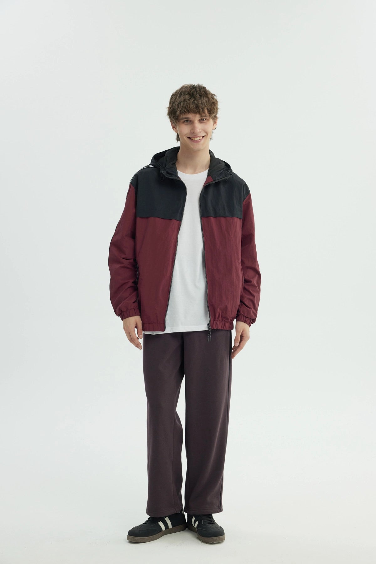 Chaqueta Hombre Oversize Burdeo