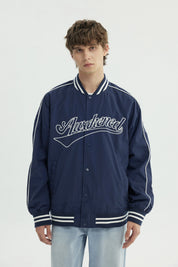 Chaqueta Hombre Oversize Azul Marino