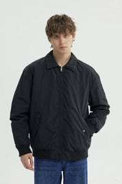 Chaqueta Hombre Cuello Camisero Negro