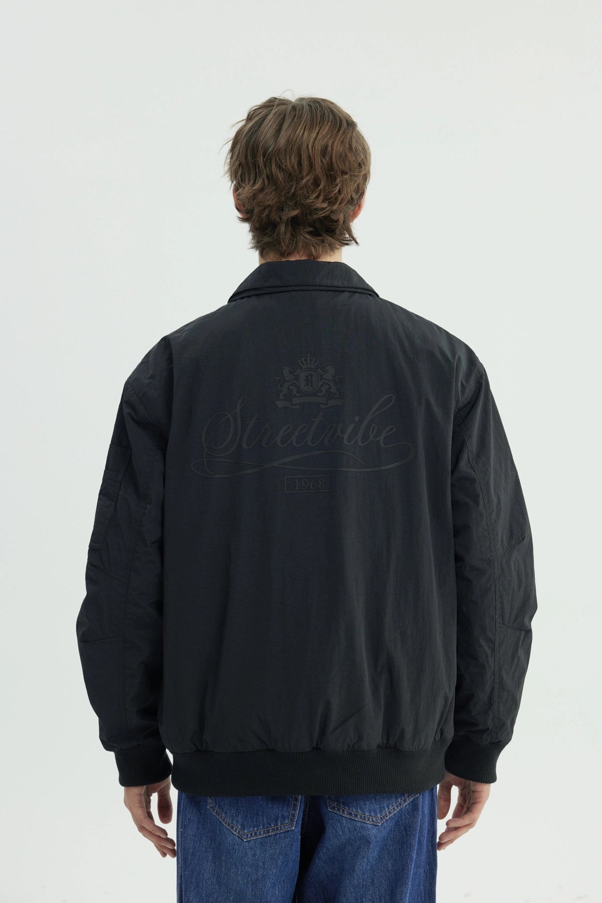 Chaqueta Hombre Cuello Camisero Negro