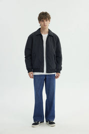 Chaqueta Hombre Cuello Camisero Negro