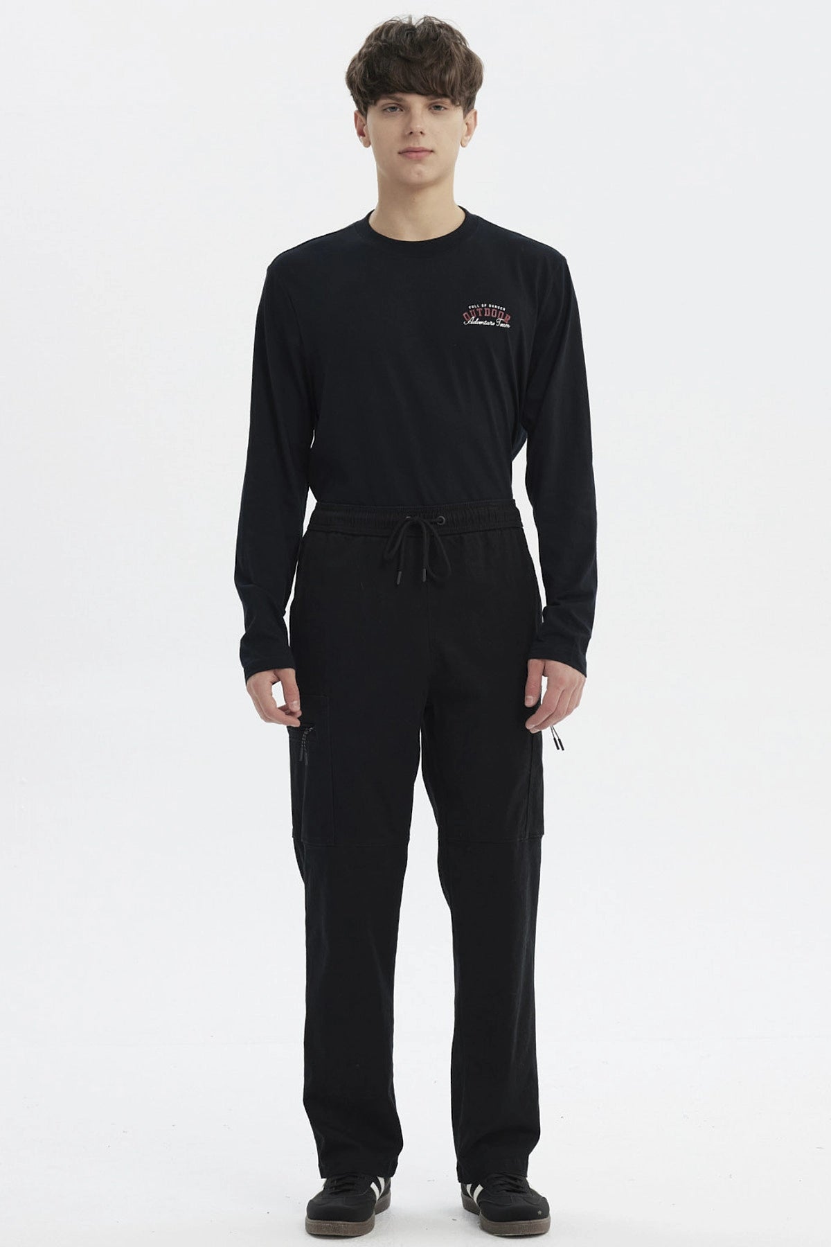 Pantalón Hombre Calce Recto Negro