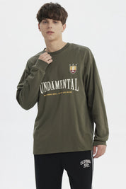 Polera Hombre Slim Verde Militar